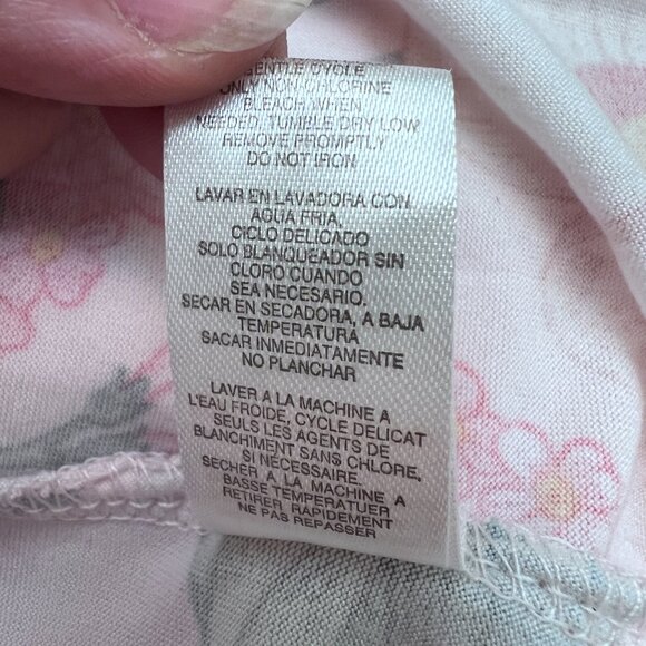 Flora Nikrooz Pink Floral Kimono Robe Ultra Soft Lightweight Lounge Wrap Large - Picture 10 of 13